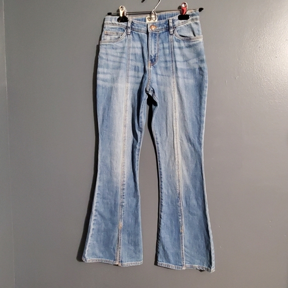 OshKosh B'gosh Other - OshKosh B'gosh Blue Flare Girls Jeans High Adj Waist Light Wash Size 12